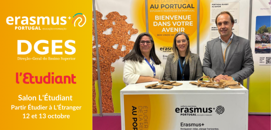 DGES e Agência ERASMUS + no Salon L'Étudiant 2024 em Paris